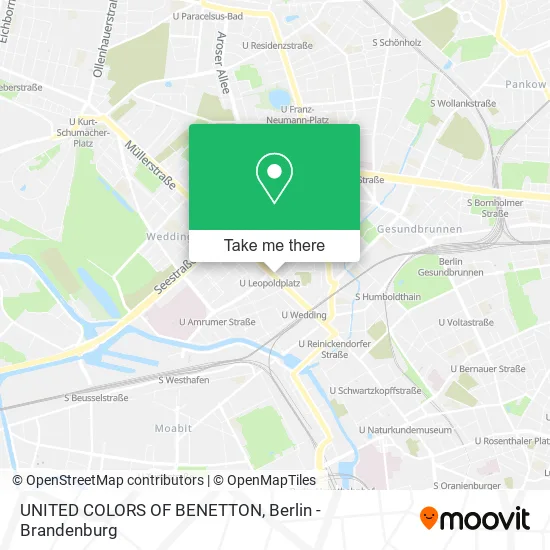 Карта UNITED COLORS OF BENETTON