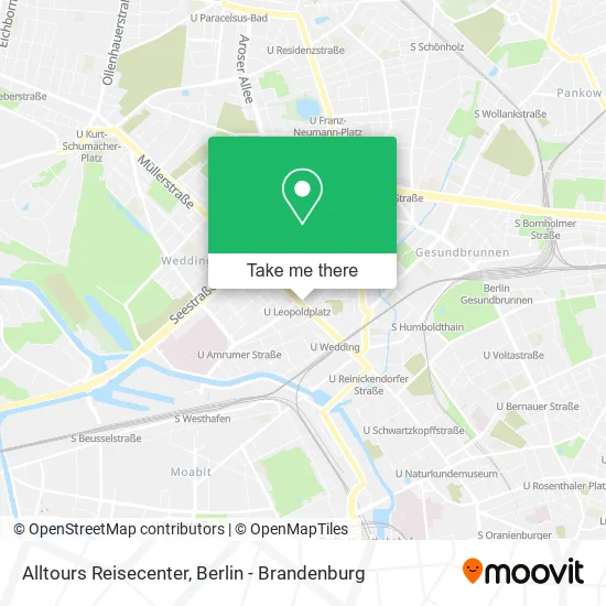 Alltours Reisecenter map