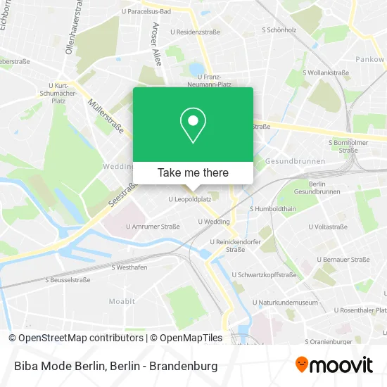 Карта Biba Mode Berlin