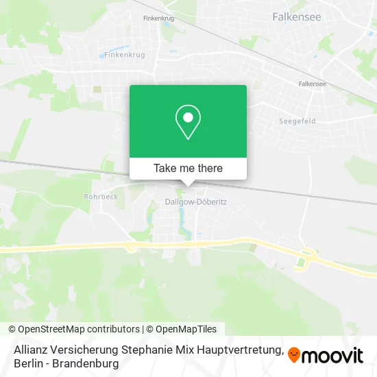 Карта Allianz Versicherung Stephanie Mix Hauptvertretung