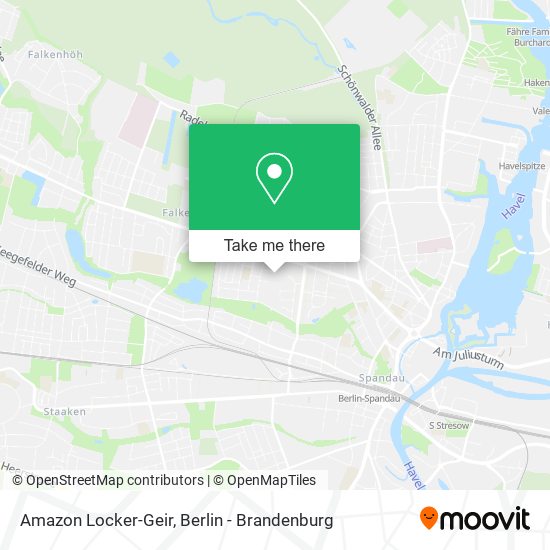 Amazon Locker-Geir map