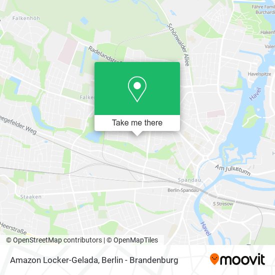 Amazon Locker-Gelada map