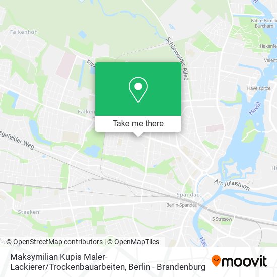 Карта Maksymilian Kupis Maler-Lackierer / Trockenbauarbeiten