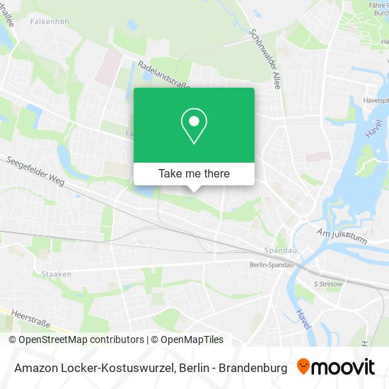 Amazon Locker-Kostuswurzel map