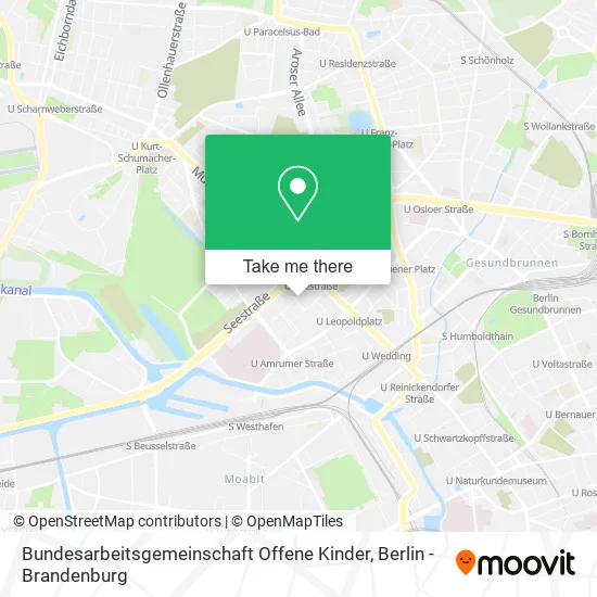 Bundesarbeitsgemeinschaft Offene Kinder map