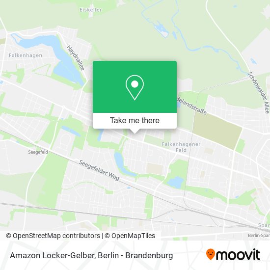 Amazon Locker-Gelber map