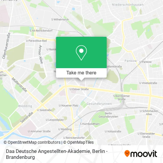 Карта Daa Deutsche Angestellten-Akademie