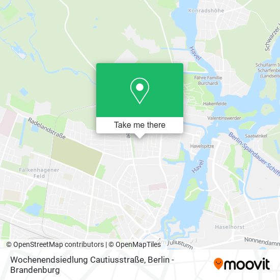 Wochenendsiedlung Cautiusstraße map