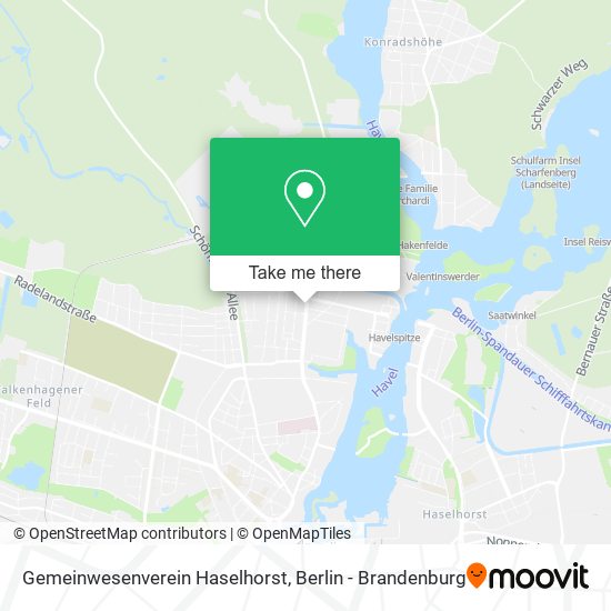 Gemeinwesenverein Haselhorst map