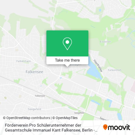 Förderverein Pro Schülerunternehmer der Gesamtschule Immanuel Kant Falkensee map