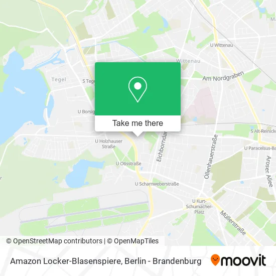 Карта Amazon Locker-Blasenspiere