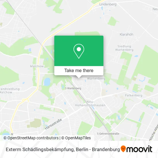 Карта Exterm Schädlingsbekämpfung