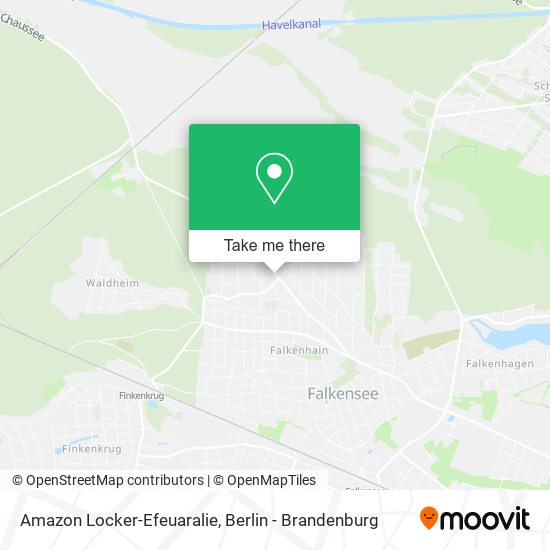 Amazon Locker-Efeuaralie map