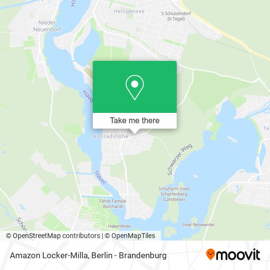 Amazon Locker-Milla map