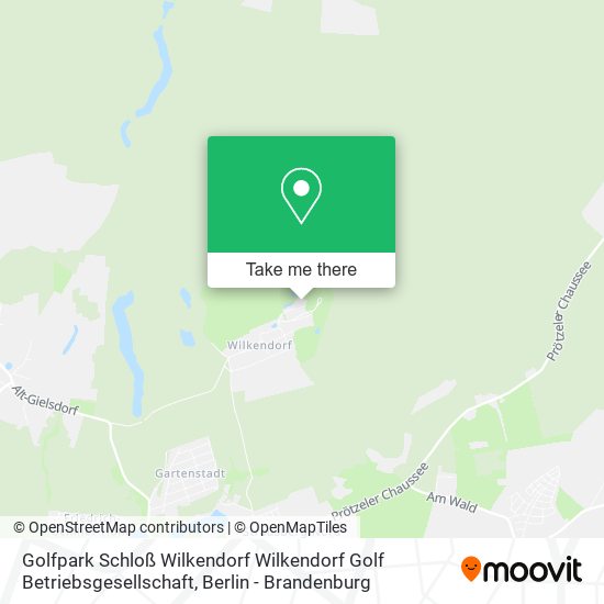 Golfpark Schloß Wilkendorf Wilkendorf Golf Betriebsgesellschaft map