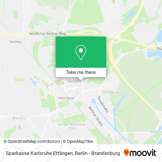 Sparkasse Karlsruhe Ettlingen map