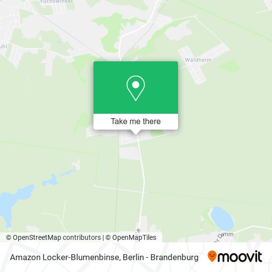 Amazon Locker-Blumenbinse map