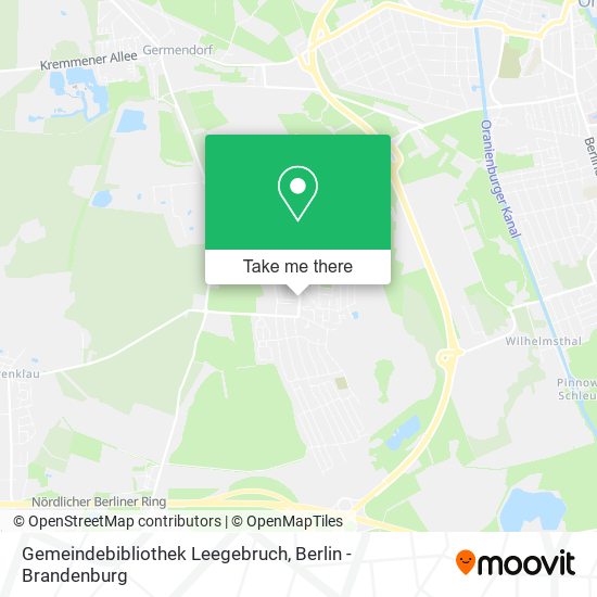 Карта Gemeindebibliothek Leegebruch