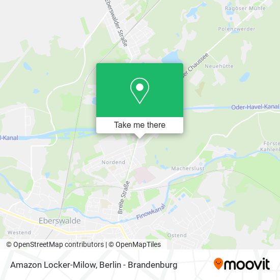 Amazon Locker-Milow map