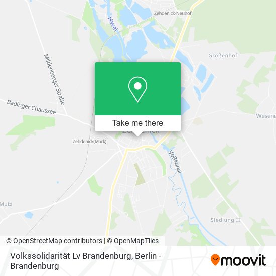 Карта Volkssolidarität Lv Brandenburg