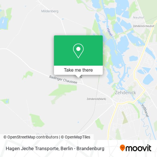 Hagen Jeche Transporte map