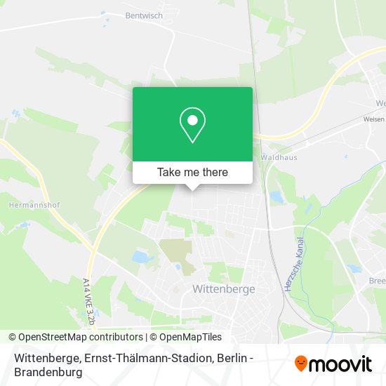 Wittenberge, Ernst-Thälmann-Stadion map