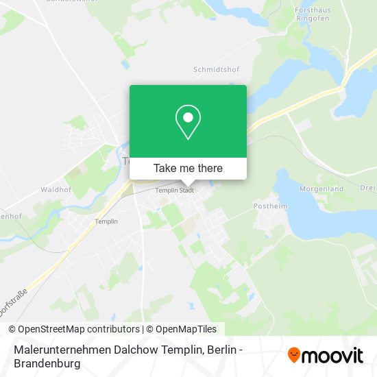 Карта Malerunternehmen Dalchow Templin