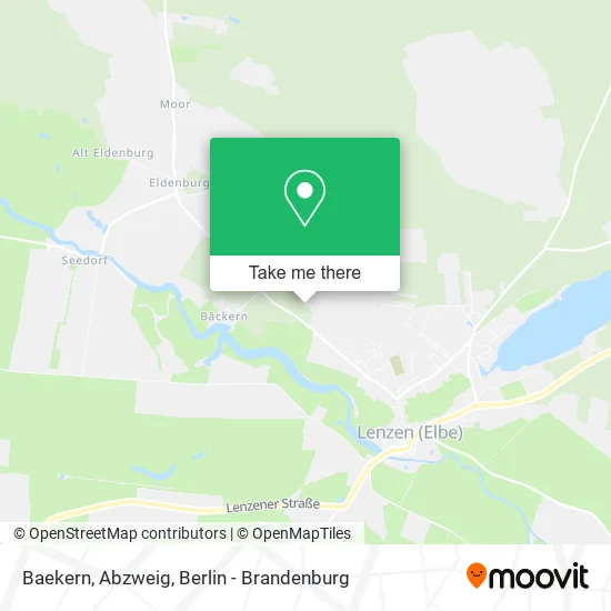 Карта Baekern, Abzweig