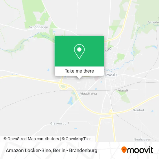 Amazon Locker-Bine map