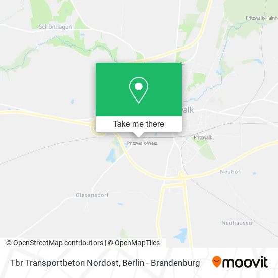 Карта Tbr Transportbeton Nordost