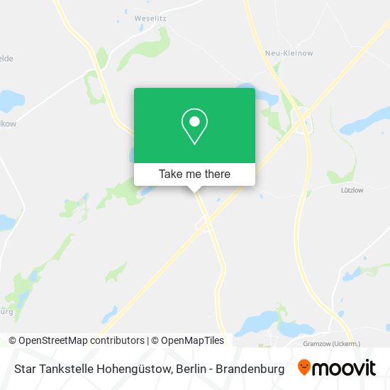 Карта Star Tankstelle Hohengüstow