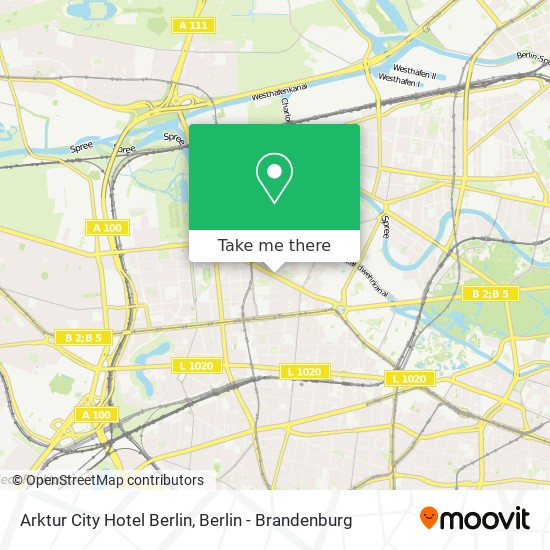Arktur City Hotel Berlin map