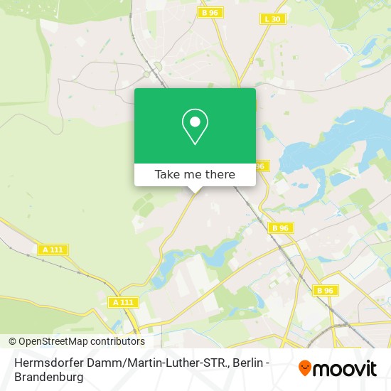 Карта Hermsdorfer Damm / Martin-Luther-STR.