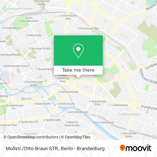 Карта Mollstr./Otto-Braun-STR.