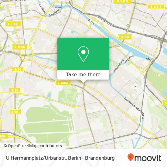 U Hermannplatz/Urbanstr. map