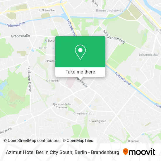 Azimut Hotel Berlin City South map