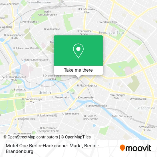 Карта Motel One Berlin-Hackescher Markt