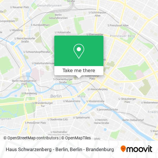 Карта Haus Schwarzenberg - Berlin