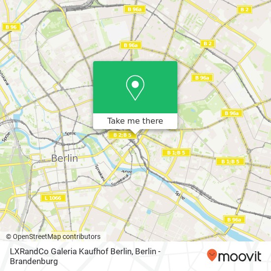 LXRandCo Galeria Kaufhof Berlin map