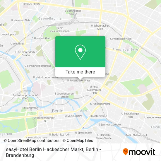 Карта easyHotel Berlin Hackescher Markt
