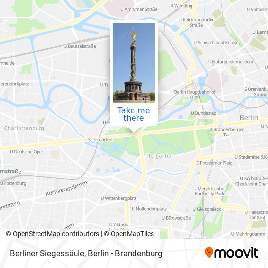 Berliner Siegessäule map