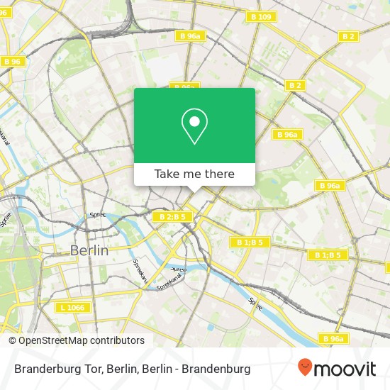 Branderburg Tor, Berlin map