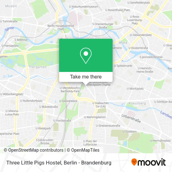 Three Little Pigs Hostel map