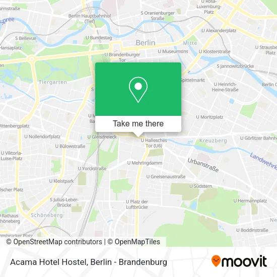 Карта Acama Hotel Hostel