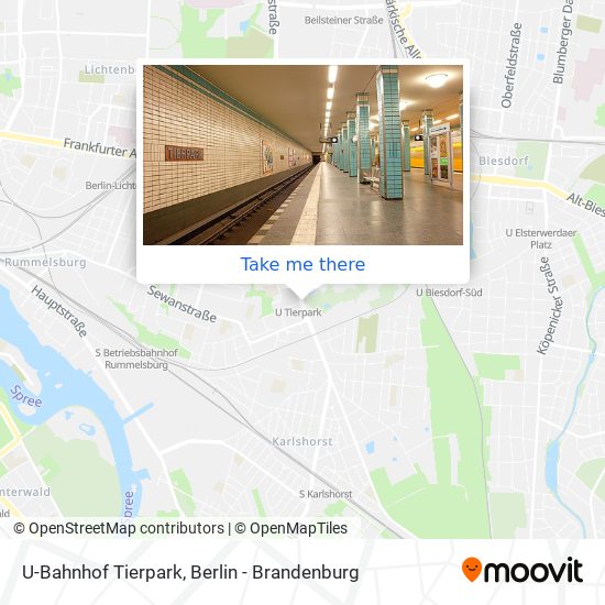 Карта U-Bahnhof Tierpark