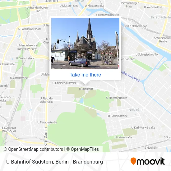 U Bahnhof Südstern map