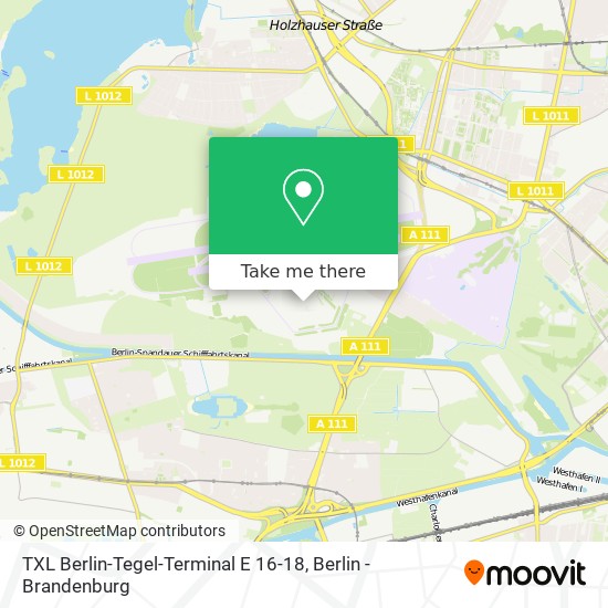 TXL Berlin-Tegel-Terminal E 16-18 map