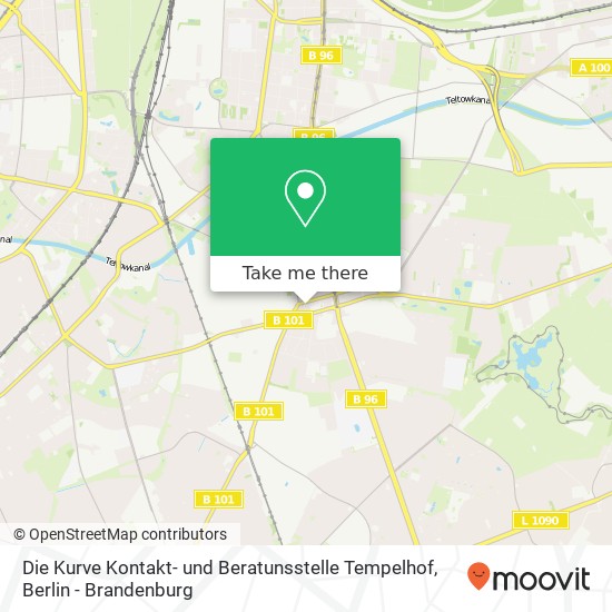 Die Kurve Kontakt- und Beratunsstelle Tempelhof, Forddamm 1 map