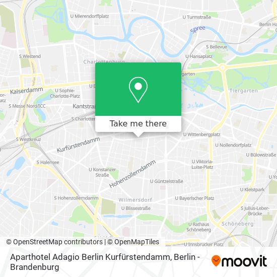 Aparthotel Adagio Berlin Kurfürstendamm map