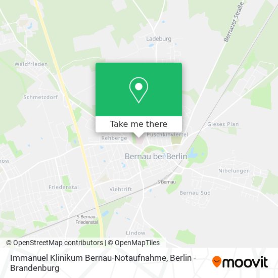 Immanuel Klinikum Bernau-Notaufnahme map